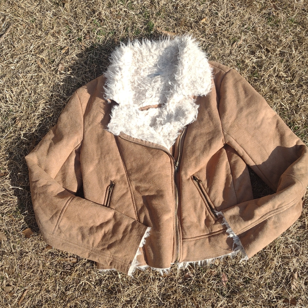 Cozy Tan Teddy Jacket for Women